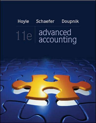 Advanced Accounting with Connect Plus (9780077635831) by Hoyle, Joe Ben; Schaefer, Thomas; Doupnik, Timothy