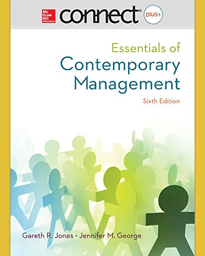 Imagen de archivo de Connect 1-Semester Access Card for Essentials of Contemporary Management a la venta por BookHolders