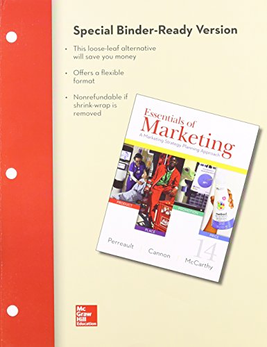 Stock image for LOOSE-LEAF ESSENTIALS OF MARKETING for sale by Irish Booksellers