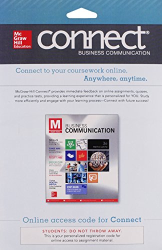 9780077637224: Connect Business Communication 1 Semester Access Card for Rentz Business Communication