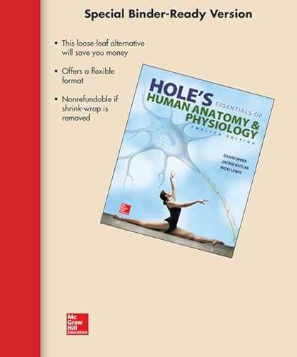 9780077637927: Loose Leaf Version for Hole's Essentials of Human Anatomy and Physiology