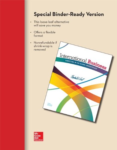 Imagen de archivo de Loose-Leaf for International Business 10e a la venta por Better World Books