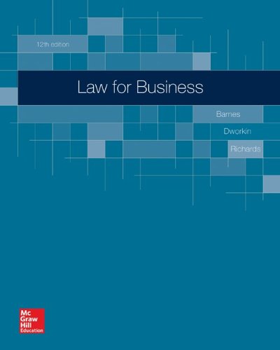 9780077638986: Law for Business