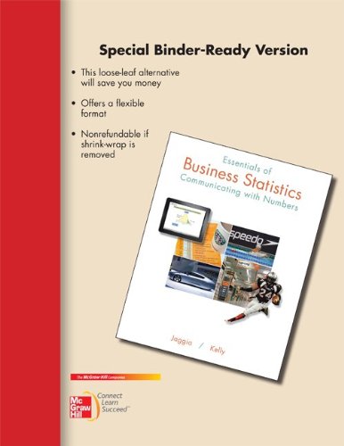 Beispielbild fr Essentials of Business Statistics: Communicating with Numbers zum Verkauf von HPB-Red