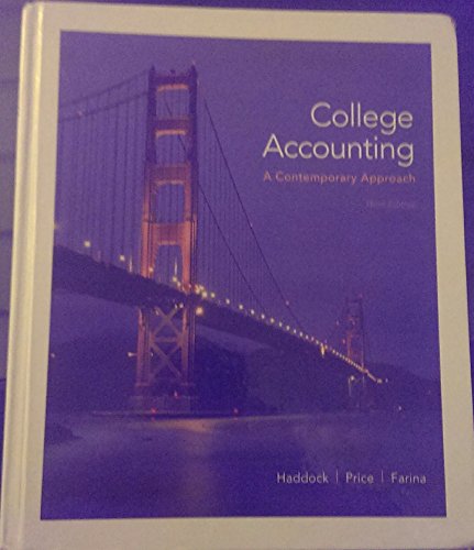 Immagine dell'editore per College Accounting A Contempor venduto da SecondSale