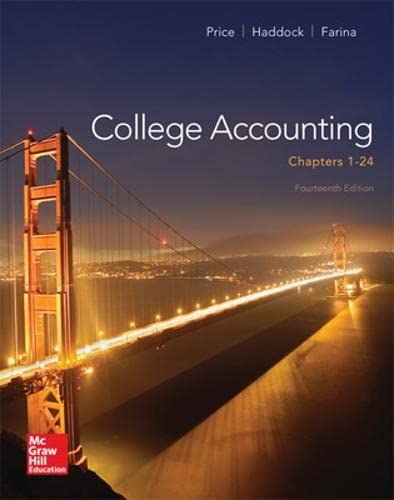 Stock image for College Accounting (Chapters 1-24) for sale by BooksRun