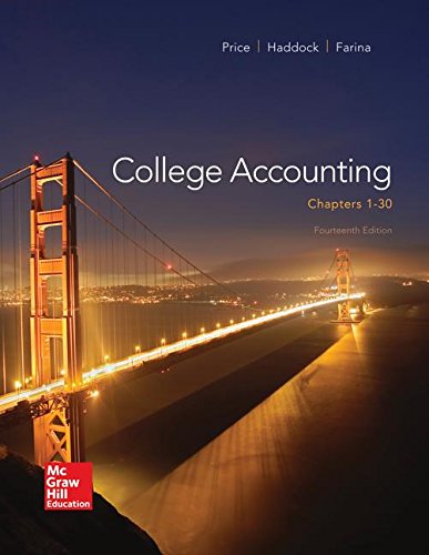 Imagen de archivo de Loose Leaf Version for College Accounting (Chapters 1-30) a la venta por Iridium_Books