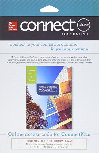 Imagen de archivo de Connect 2-Semester Access Card for Financial and Managerial Accounting a la venta por Bulrushed Books