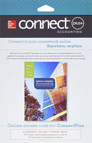 Stock image for Connect 2-Semester Access Card for Financial and Managerial Accounting for sale by SecondSale