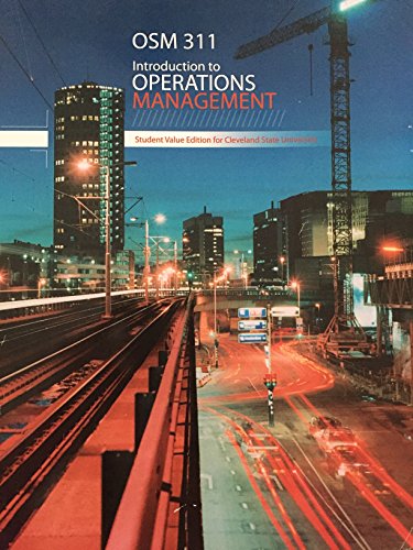 Stock image for Introduction to Operations Management. Student Value Edition for Cleveland State University for sale by Discover Books