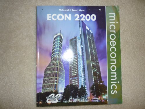 Imagen de archivo de Microeconomics ECON 2200 (Columbus State Community College) a la venta por HPB-Red