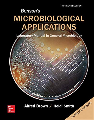 Stock image for Benson's Microbiological Applications: Laboratory Manual in General Microbiology, Complete Version for sale by HPB-Red