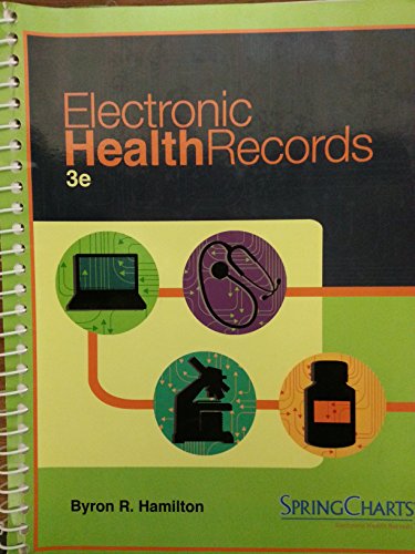 Imagen de archivo de Electronic Health Records a la venta por BookHolders
