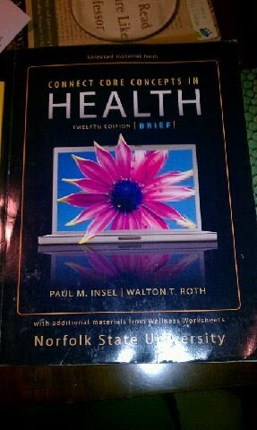 Imagen de archivo de Connect Core Concepts in Health (Selected Material Norfolk State University) a la venta por SecondSale