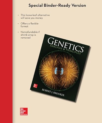 Beispielbild fr Loose Leaf Version for Genetics: Analysis and Principles zum Verkauf von SecondSale