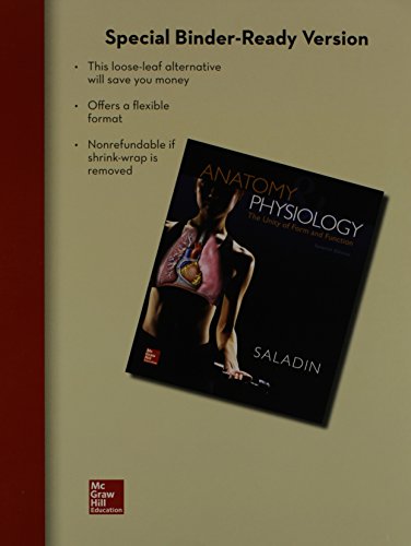 Imagen de archivo de Loose Leaf Version for Anatomy and Physiology: A Unity of Form and Function a la venta por HPB-Red