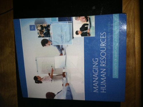 Managing Human Resources (9780077676858) by Wayne F. Cascio