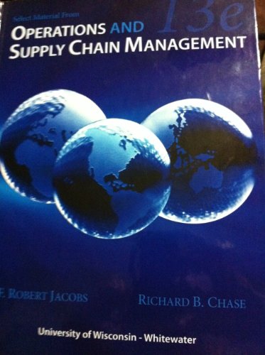 9780077681067: Operations and Supply Chain Management/dvd (University of Wisconsin-Whitewater)