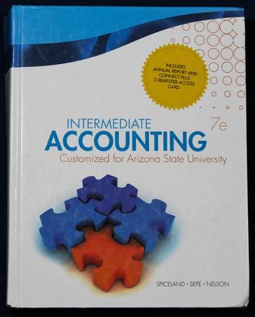 Beispielbild fr Intermediate Accounting Arizona State University Edition zum Verkauf von HPB-Red