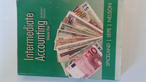 Stock image for Intermediate Accounting (Book Only) Volume One for sale by BookHolders