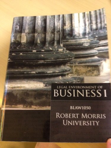 Legal Environment of Business of Business I (9780077684815) by Paul Sukys