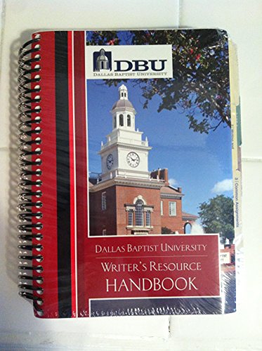 Stock image for Dallas Baptist University Writer's Resource Handbook for sale by HPB-Red