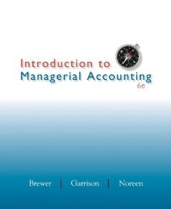 Imagen de archivo de Introduction to Managerial Accounting (Special Edition for Richland College) a la venta por Better World Books