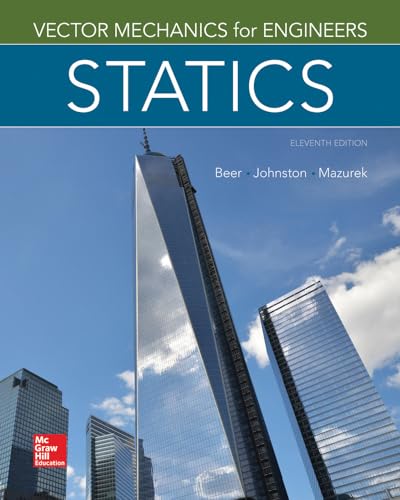 Beispielbild fr Vector Mechanics for Engineers: Statics, 11th Edition zum Verkauf von BooksRun