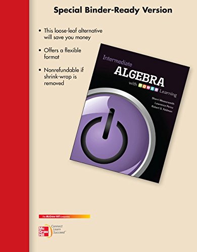 Imagen de archivo de Loose Leaf for Intermediate Algebra With P.O.W.E.R. Learning a la venta por HPB-Red