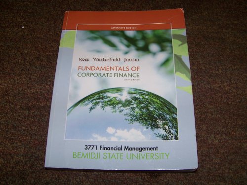 9780077692551: Fundamentals of Corporate Finance Alternate Edition: 3771 Financial Management BSU