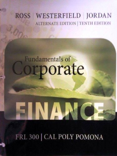 9780077694883: Fundamentals of Corporate Finance Volume 1 (FRL 300 - Cal Poly Pomona)