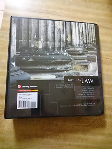 9780077696726: Business Law: The Ethical, Global, and E-Commerce Environment, 15th Edition, Indiana University Kelley School of Business