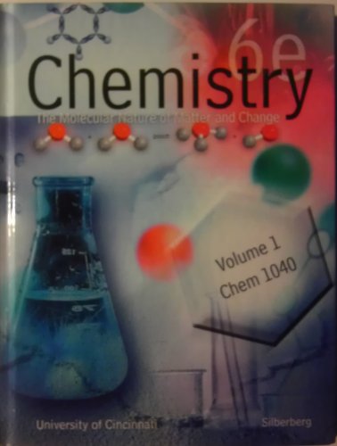 9780077698423: Title: Chemistry The Molecular Nature of Matter and Chang