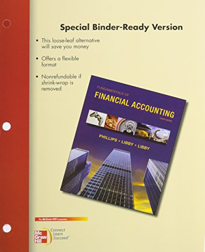 Beispielbild fr Loose Leaf Fundamentals of Financial Accounting zum Verkauf von redgorillabooks