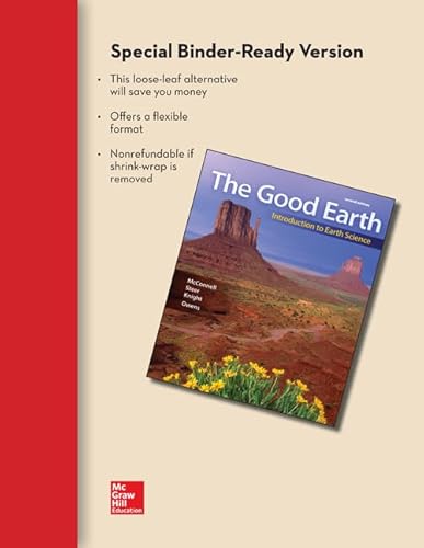 Stock image for Combo: Loose Leaf The Good Earth: Introduction to Earth Science with CONNECT Plus 1-semester Access Card for sale by Iridium_Books