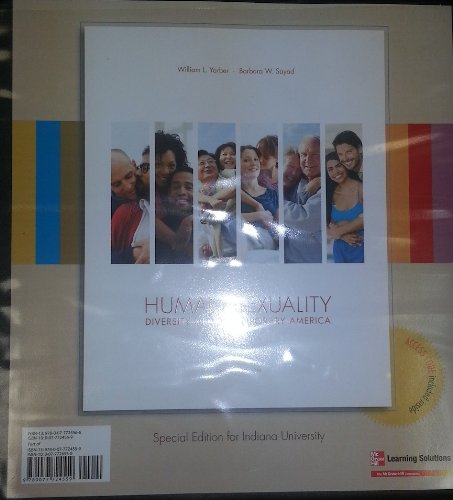 9780077724559: Human Sexuality Indiana University Special Edition