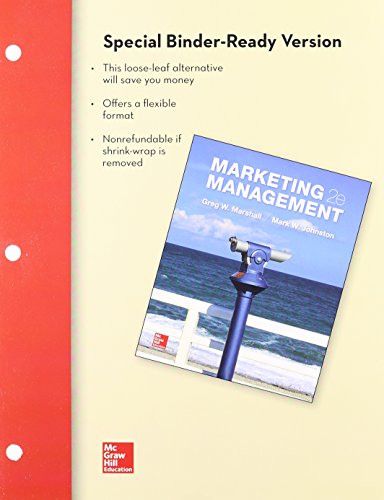 Stock image for Loose Leaf Marketing Management for sale by Iridium_Books