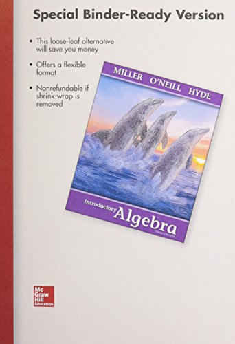 Beispielbild fr Loose Leaf for Introductory Algebra zum Verkauf von HPB-Red