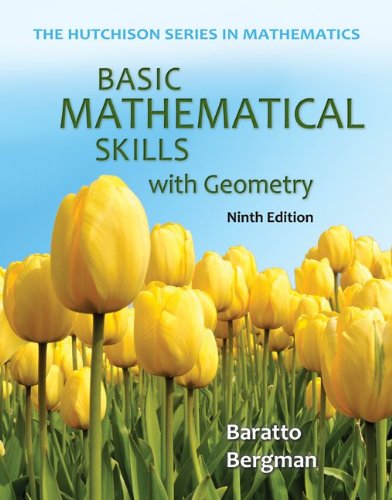 Basic Mathematical Skills with Geometry with ALEKS 8 Week Access Card (Hutchison Series in Mathematics) (9780077732790) by Baratto, Stefan; Bergman, Barry; Hutchison, Donald