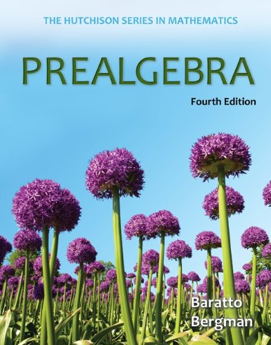 Prealgebra with 52-Week Connect hosted by ALEKS Access Card (9780077732899) by Baratto, Stefan; Bergman, Barry; Hutchison, Donald