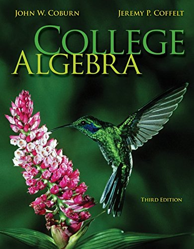 College Algebra with ALEKS 18 Week Access Code (9780077732967) by Coburn, John; Coffelt, Jeremy