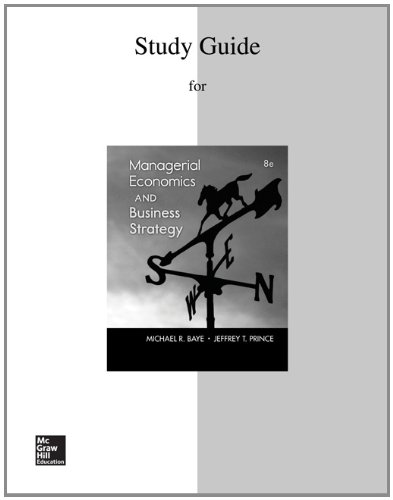 Imagen de archivo de Study Guide to accompany Managerial Economics & Business Strategy a la venta por SecondSale