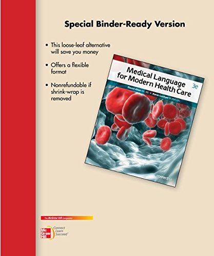 Imagen de archivo de Loose Leaf for Medical Language for Modern Health Care a la venta por HPB-Red