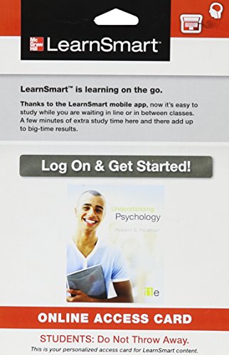 LearnSmart Access Card for Understanding Psychology (9780077767464) by [???]