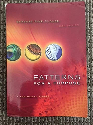 Stock image for Patterns for a Purpose (FAMU Edition) for sale by Textbooks_Source