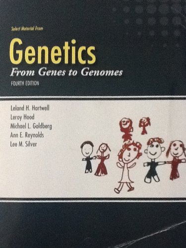 Imagen de archivo de Genetics From Genes to Genomes W/connectplus (U.c. Berkeley-custom) a la venta por HPB-Red