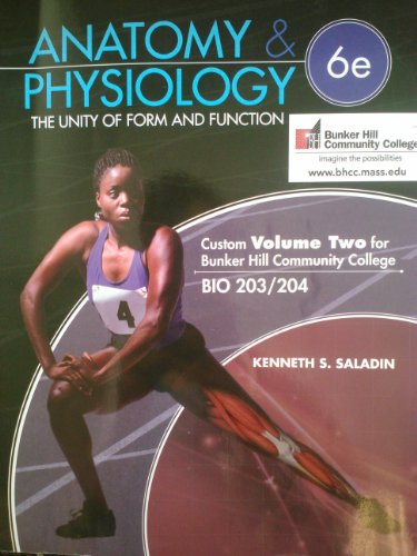 Imagen de archivo de Anatomy & Physiology - 6th Edition - Volume 2 for Bunker Hill Community College (The unity of form and function) a la venta por SecondSale