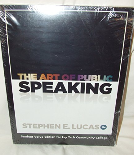 Beispielbild fr The Art of Public Speaking - Ivy Tech zum Verkauf von BooksRun