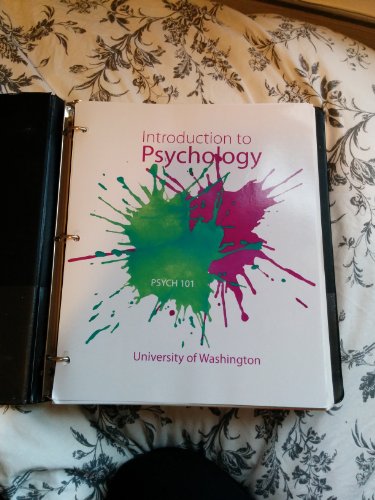 Stock image for Introduction to Psychology (Psych 101: University of Washington) for sale by HPB-Red