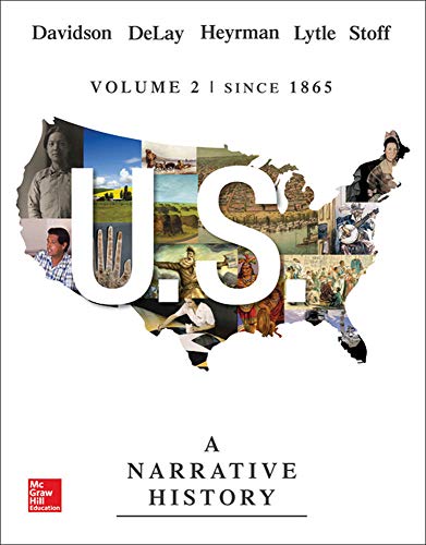 Beispielbild fr US: A Narrative History, Volume 2: Since 1865 zum Verkauf von KuleliBooks
